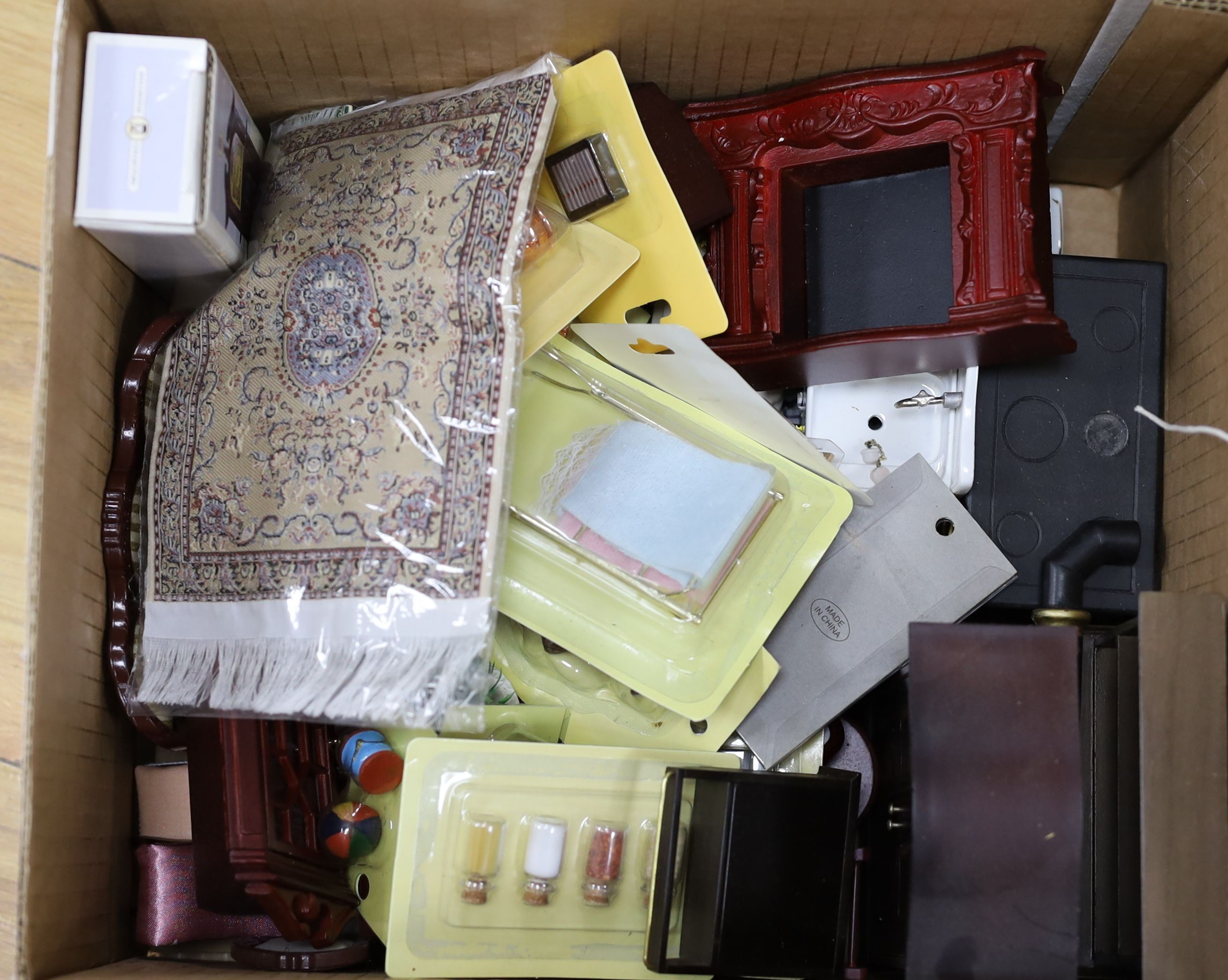 A quantity of doll's house accessories